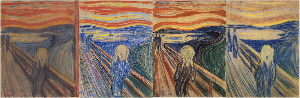 Les quatre versions de la peinture. Image via journals.ametsoc.org
