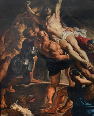 L’Érection de la croix (détail), Sir Peter Paul Rubens, image via Flickr