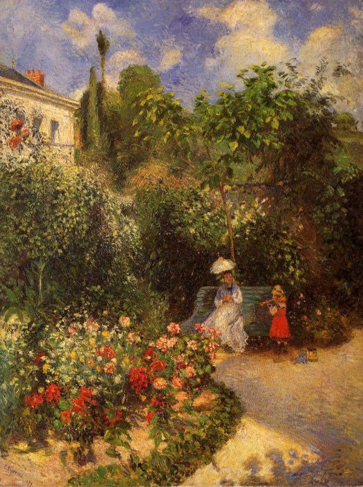 The Garden at Pontoise, Camille Pissarro. 1877, oil on canvas. Image: Daily Dose of Art