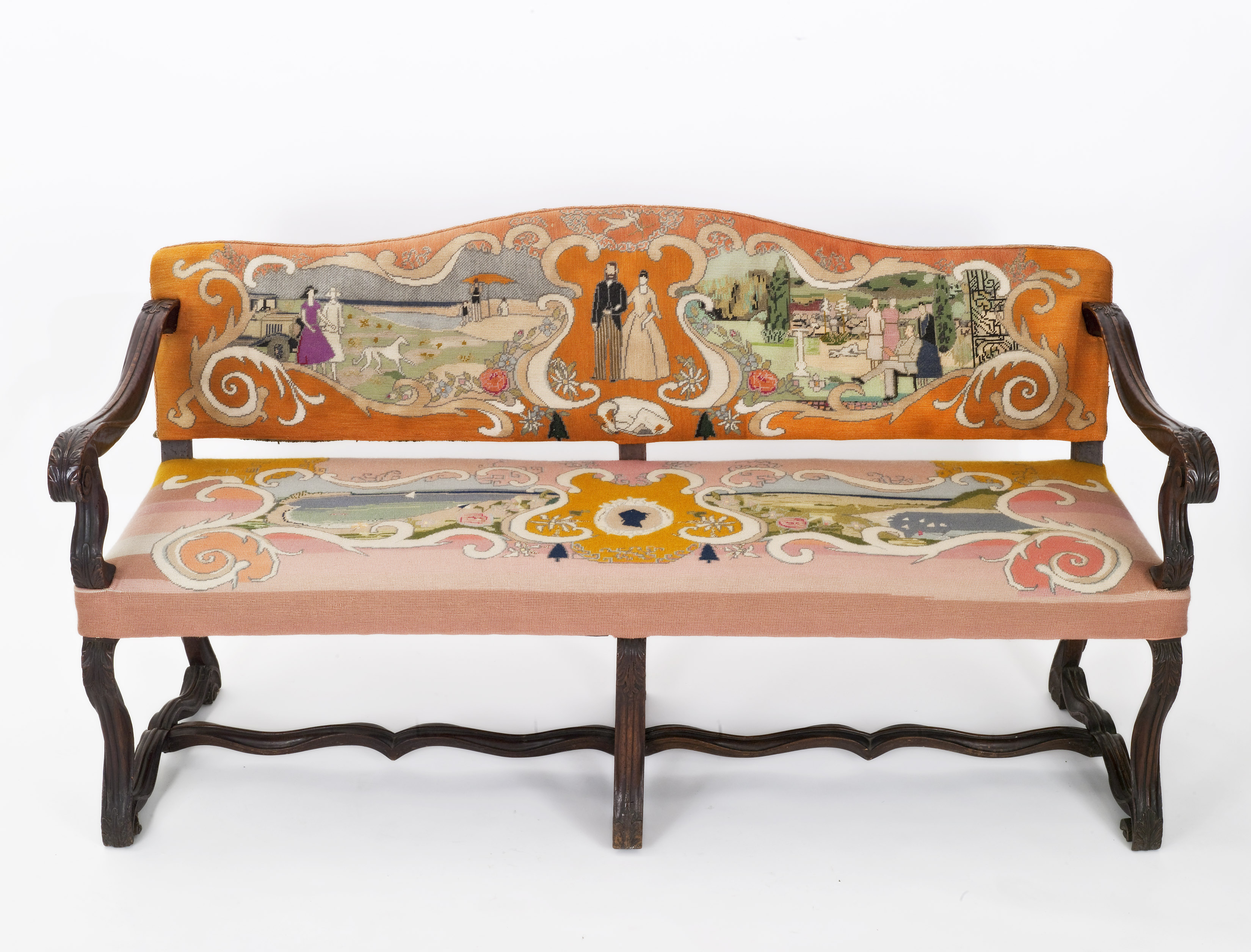 NHA_Italian Settee with Canvaswork Upholstery