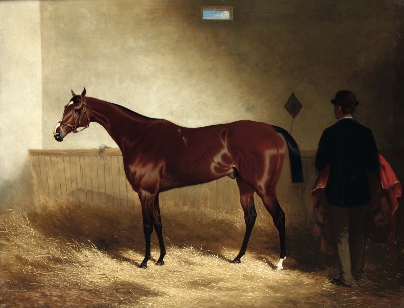 John Wheelers "Horse and Groom in a Stable". Photo: Cambi.