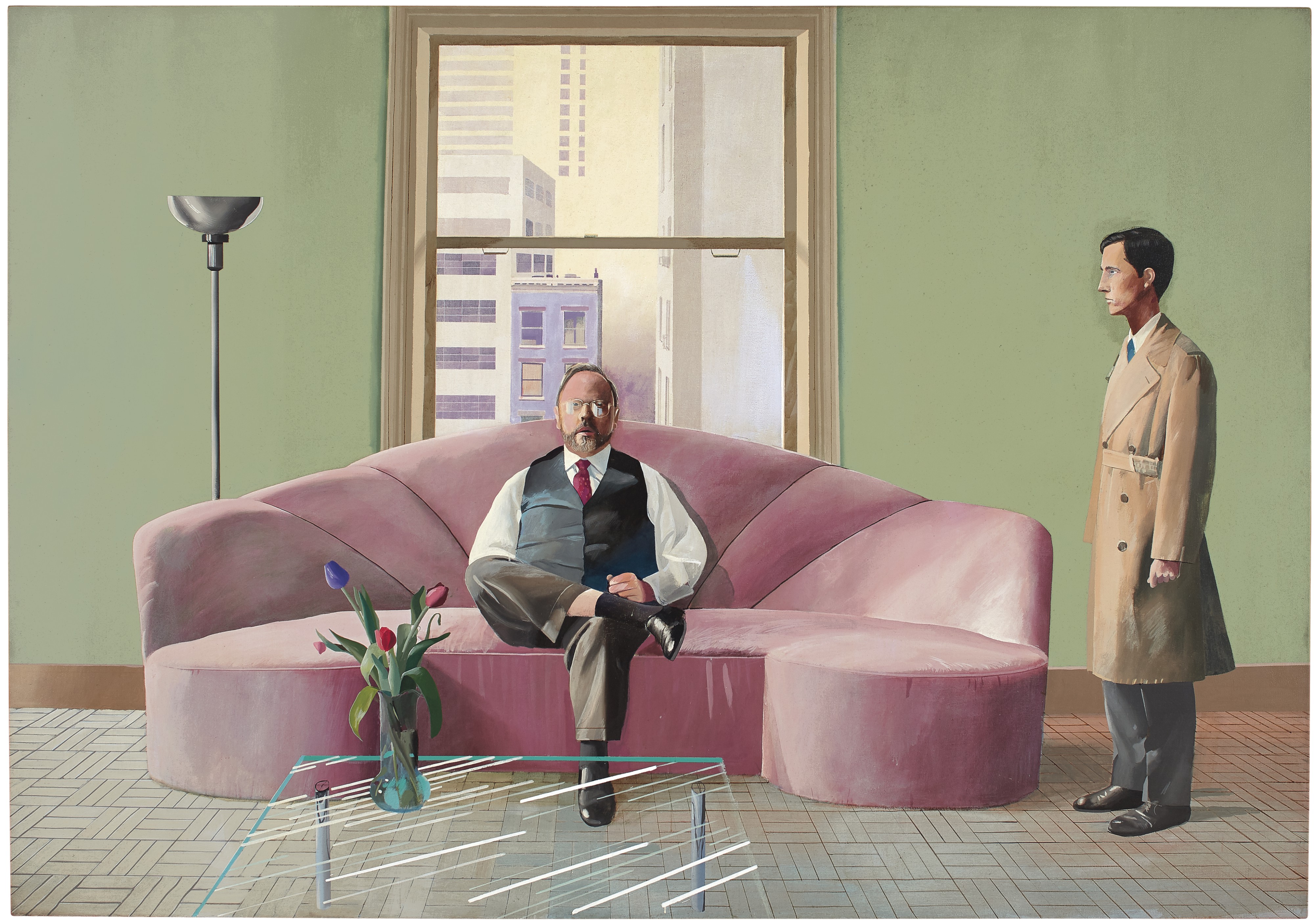 David Hockney, Henry Geldzahler et Christopher Scott, 1969, image ©Christie's