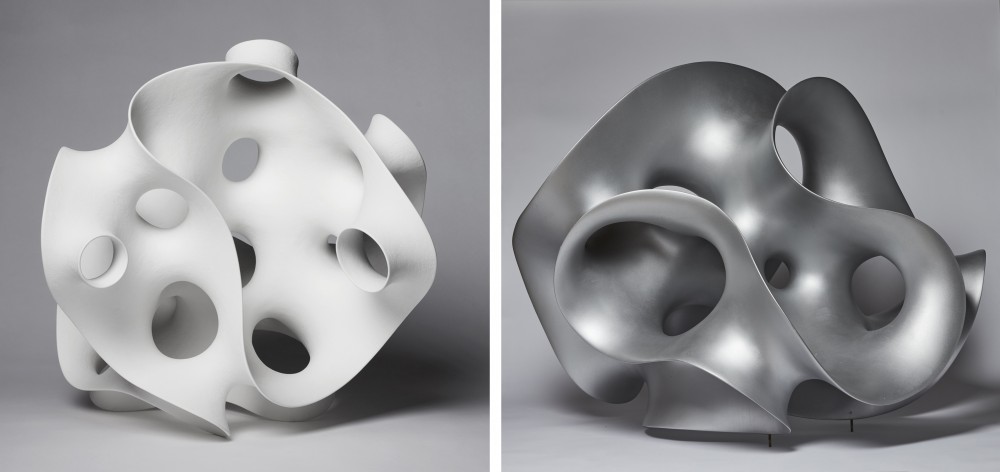 Vänster: Eva Hild, Whirl, 2016. Höger: Eva Hild, Loop, 2011.
