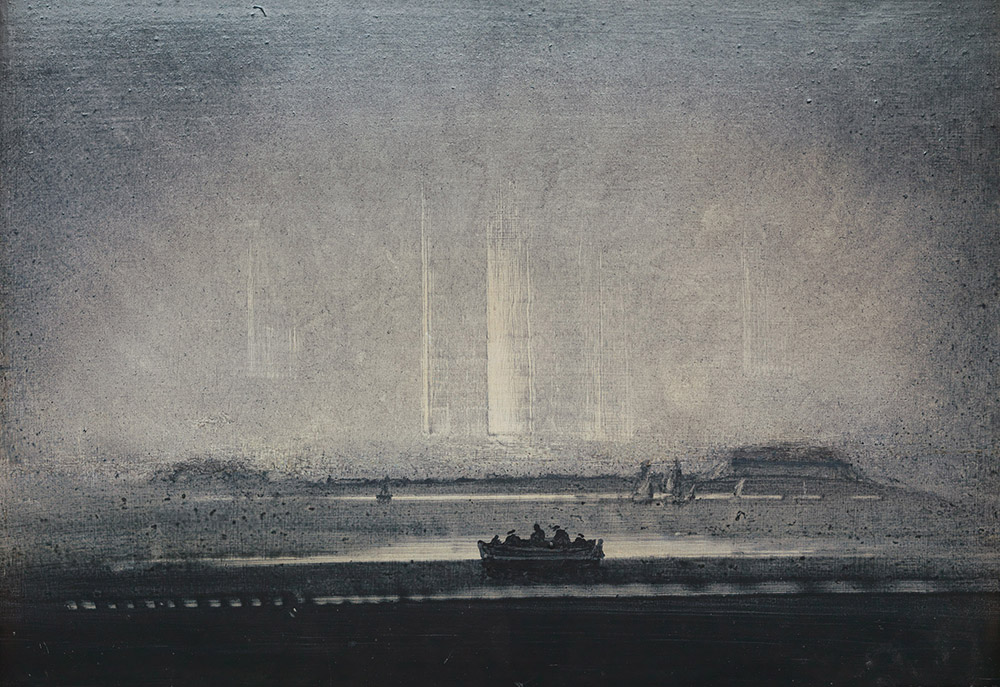 Peder Balke Nordlys, Vardø troligen 1870-tal, såldes för 700 000 NOK. Foto: Blomqvist.