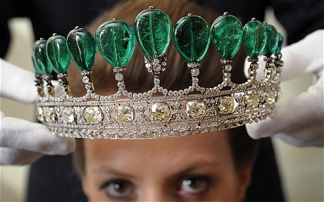 The tiara of Empress Eugenie, the wife of Napoleon III, that sold for $12.7 million at Sotheby's in 2011. Image: The Telegraph