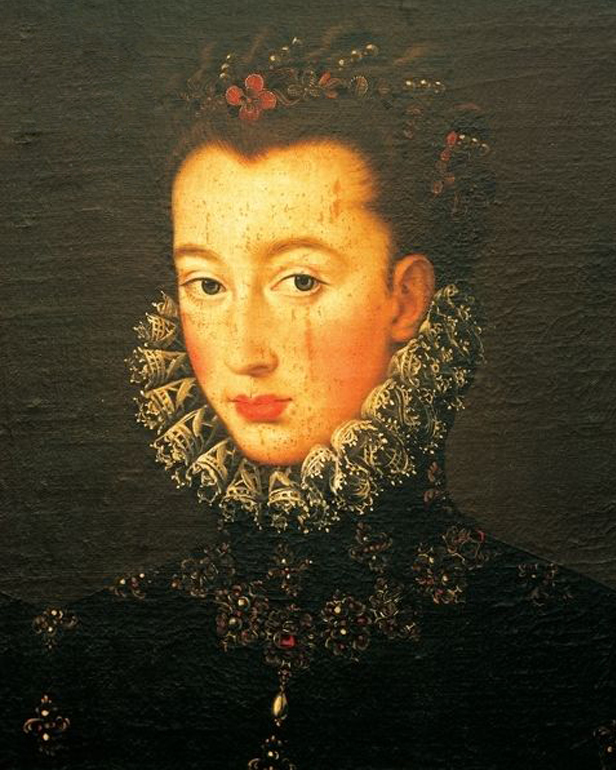 Portrait de Lucrèce d'Este, 1535-1598, attribué à Federico Zuccari, image via Wikipedia
