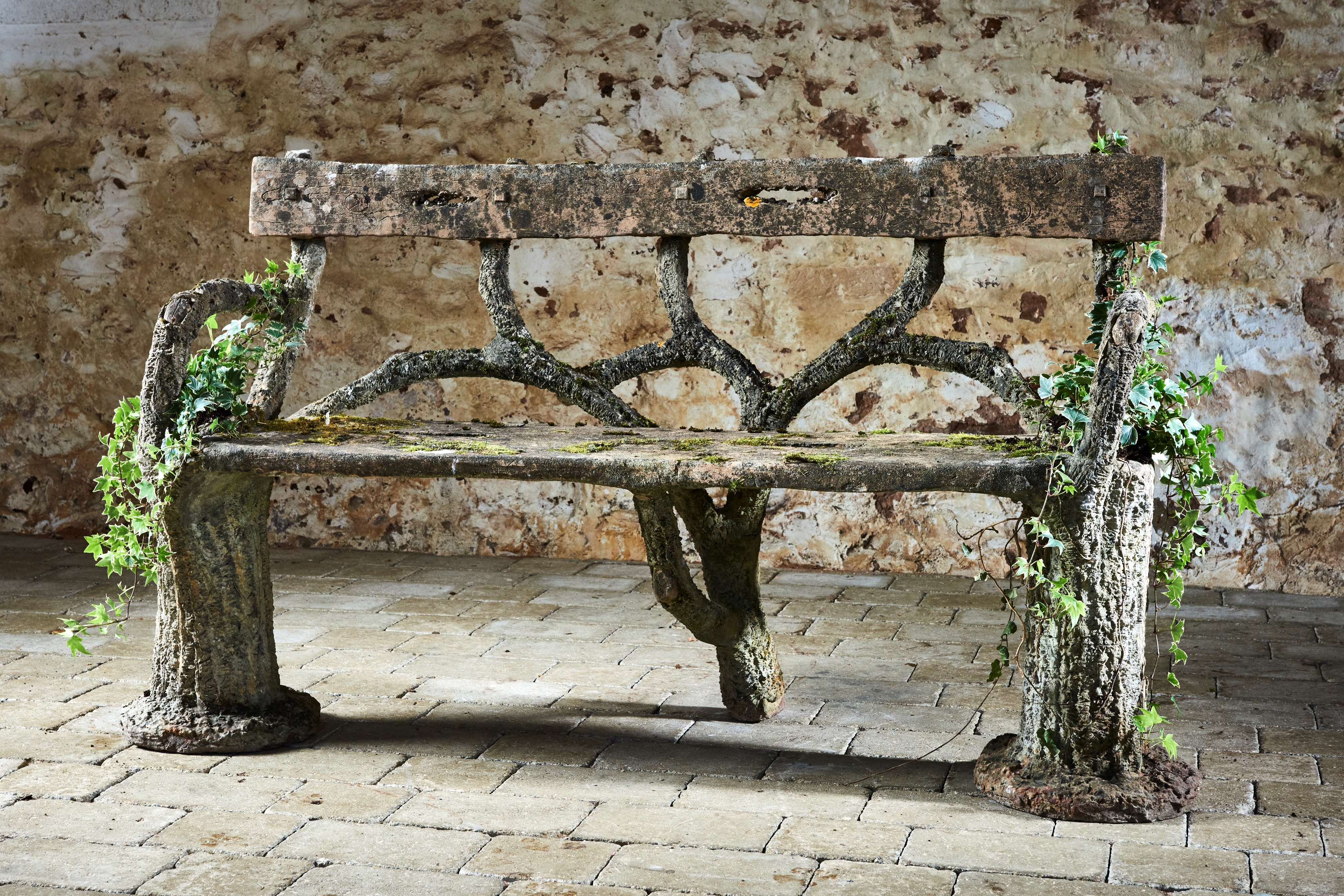 Faux-bois bench (c.1870)