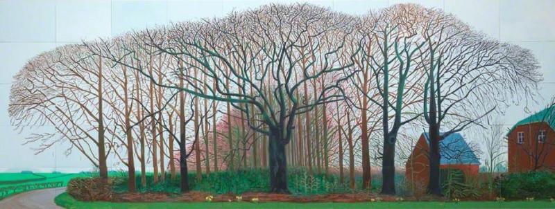 David Hockney, Bigger Trees near Warter, 2007, image via artuk.org