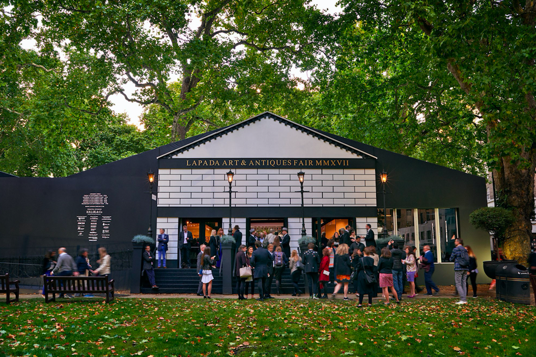 LAPADA Art & Antiquities Fair, held in Berkeley Square, Mayfair. Photo: LAPADA