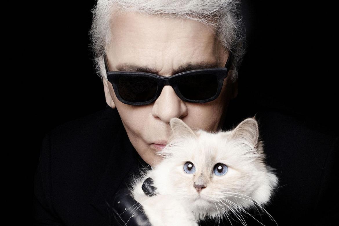 Karl Lagerfeld with Choupette