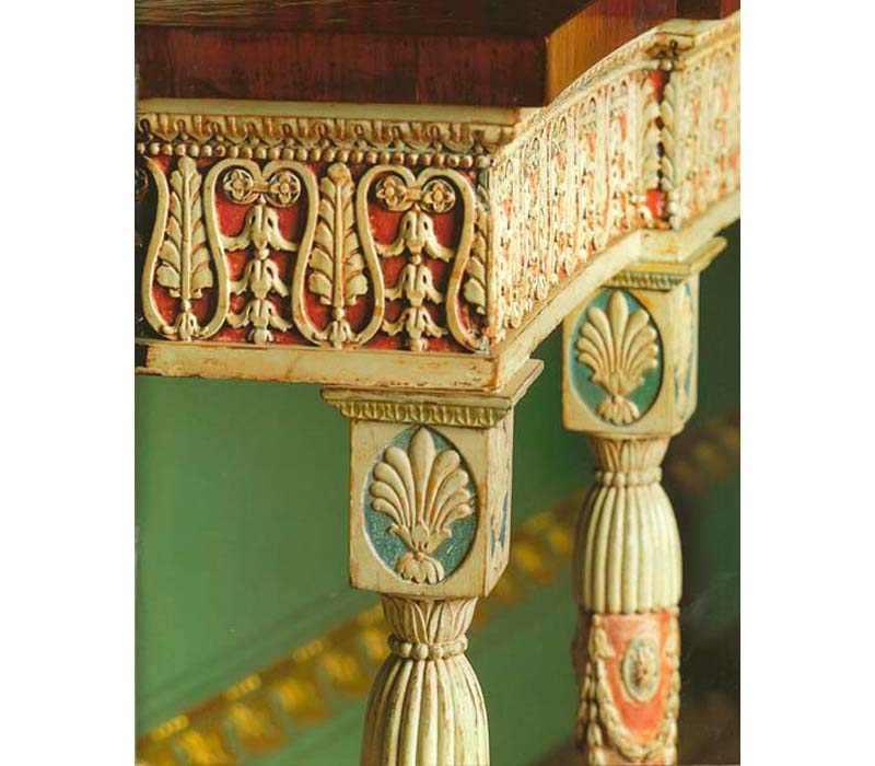 Detail of the base of a ‘Pier Table’ made made for Harewood House, Yorkshire, c. 1771-72. Photo: The Chippendale Society