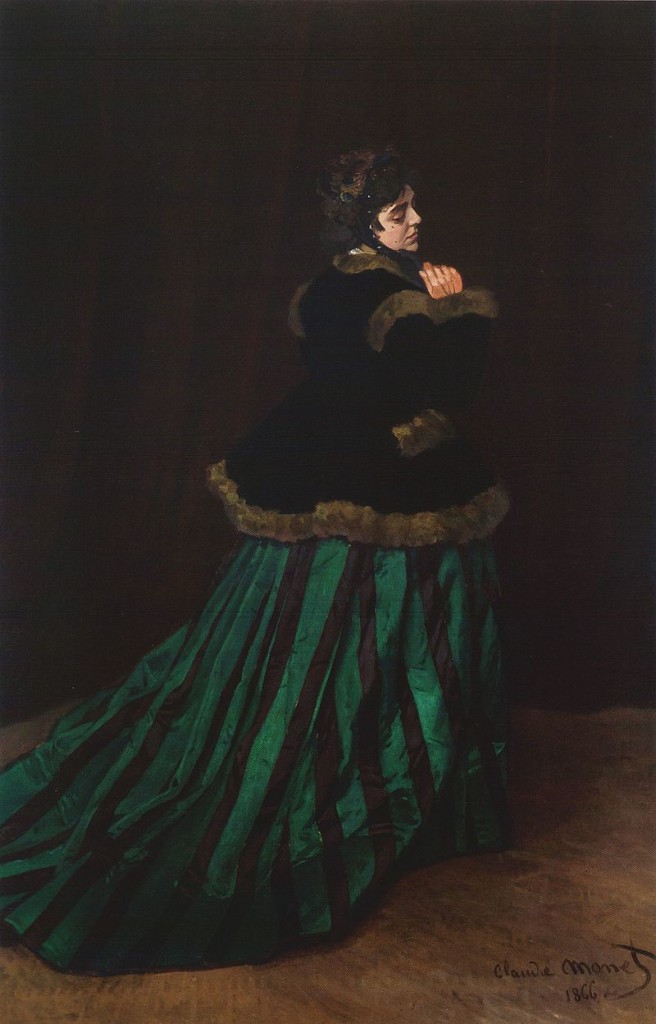 Claude Monet, Camille im grünen Kleid, 1866 (Kunsthalle Bremen)
