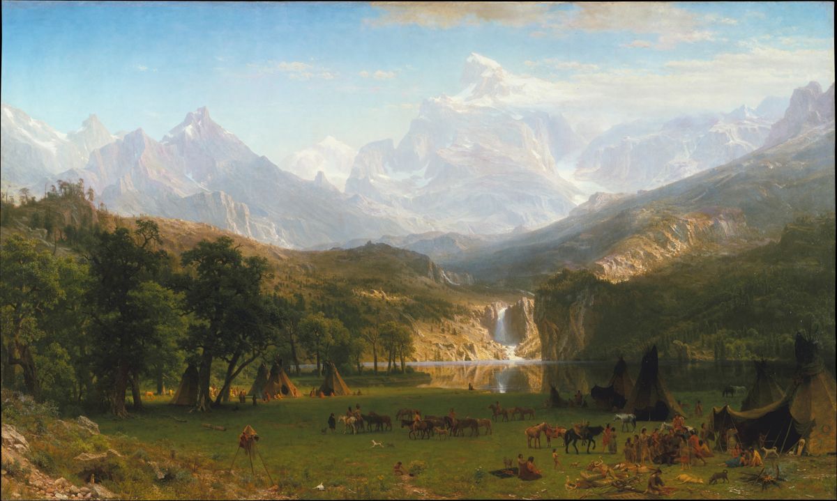 The Rocky Mountains, Lander's Peak, Albert Bierstadt. 1863, oil on canvas.