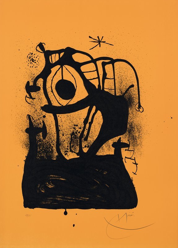 JOAN MIRÓ, Le Magnétiseur Orange, 1969