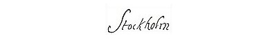 Stockholmsloggan. Bild: signaturer.nu
