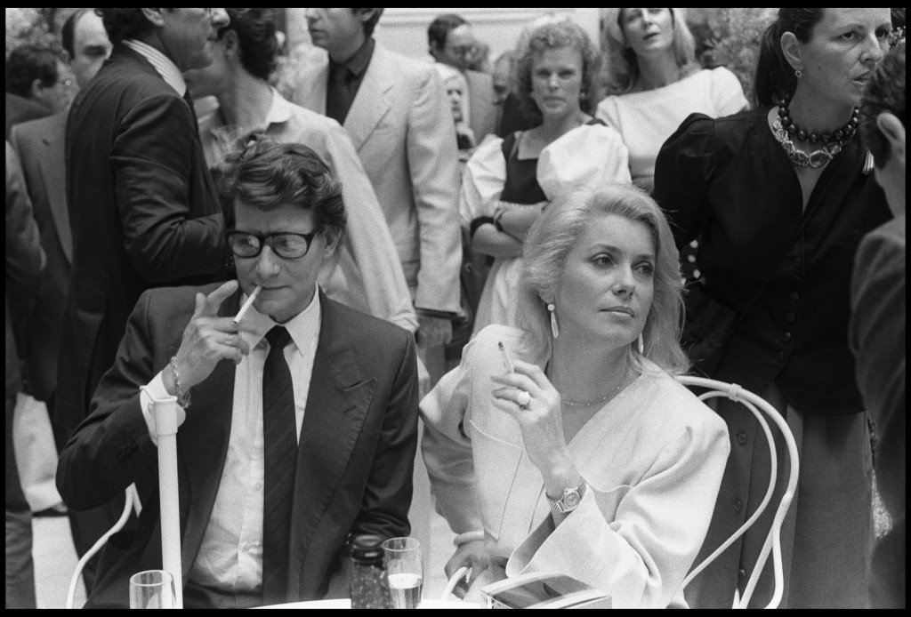 YSL e Catherine Deneuve, Foto © Tony Hage