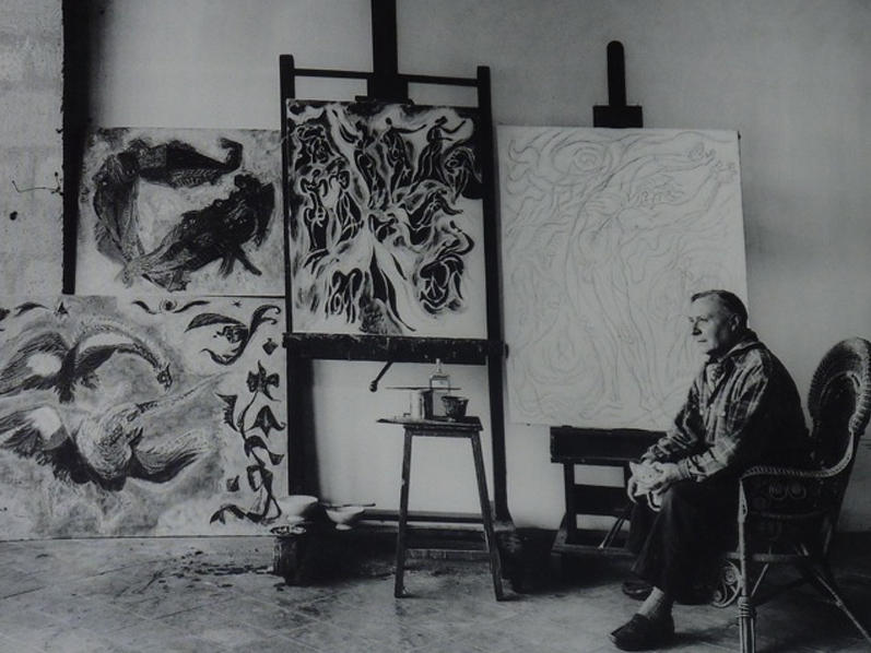 André Masson dans son studio