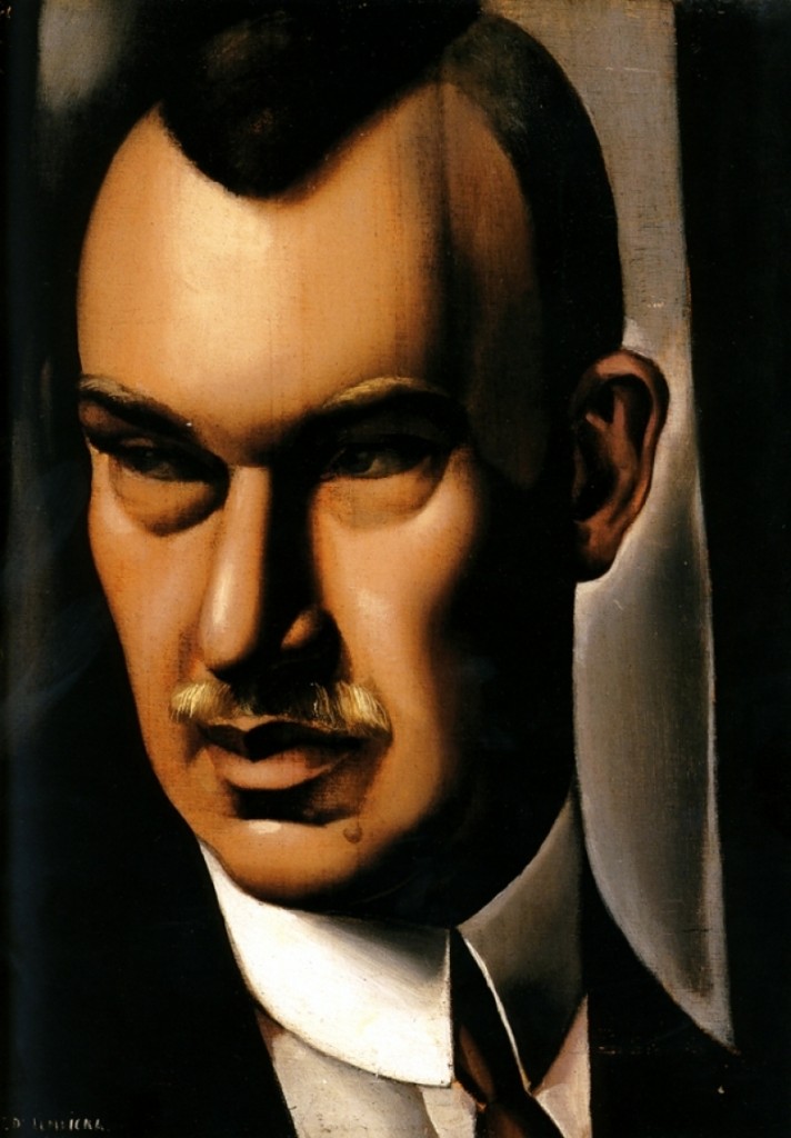 Tamara de Lempicka, « Portrait du Baron Raoul Kuffner », 1932, image via Centre Pompidou