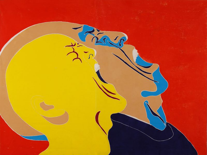 A25-Triumph-Art-Space-Fang-Lijun-2013-3016122-x-163cm-Colored-woodcut-2016