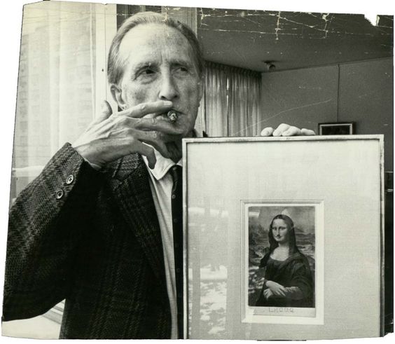 Marcel Duchamp med LHOOQ. Bild: Blogspot
