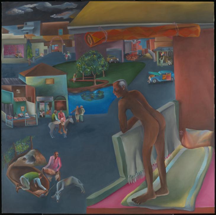 卡卡爾Bhupen Khakhar You Can't Please All, 1981(你無法取悅眾人) Tate © Estate of Bhupen Khakhar