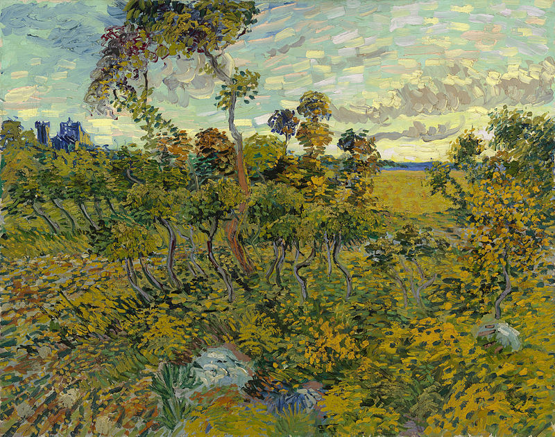 Vincent van Gogh, « Coucher de soleil à Montmajour », 1888