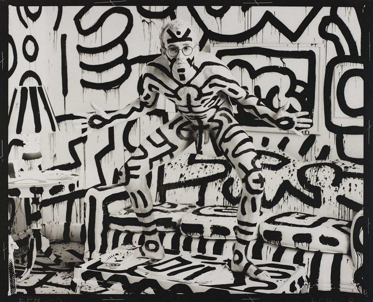 Annie Leibovitz, ”Keith Haring, New York” år 1986. Foto: Phillips.