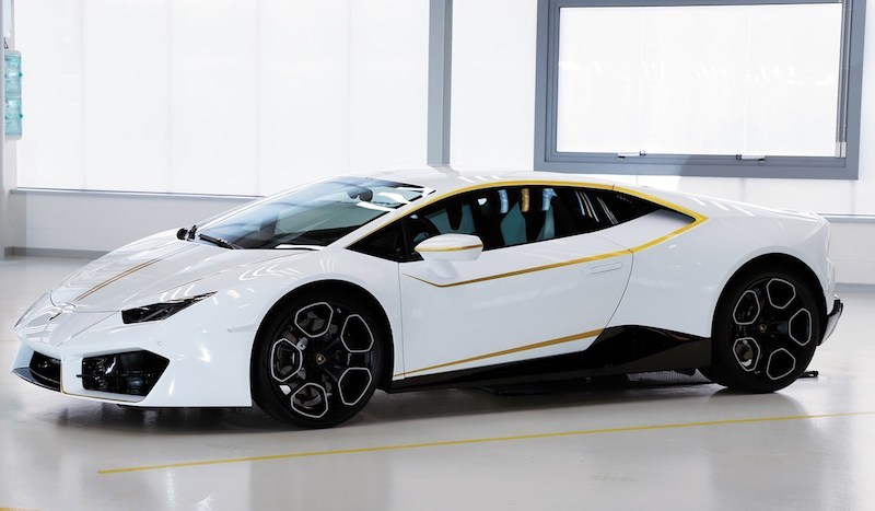 Lamborghini Huracán donated to the Pope. Bild: Sotheby’s