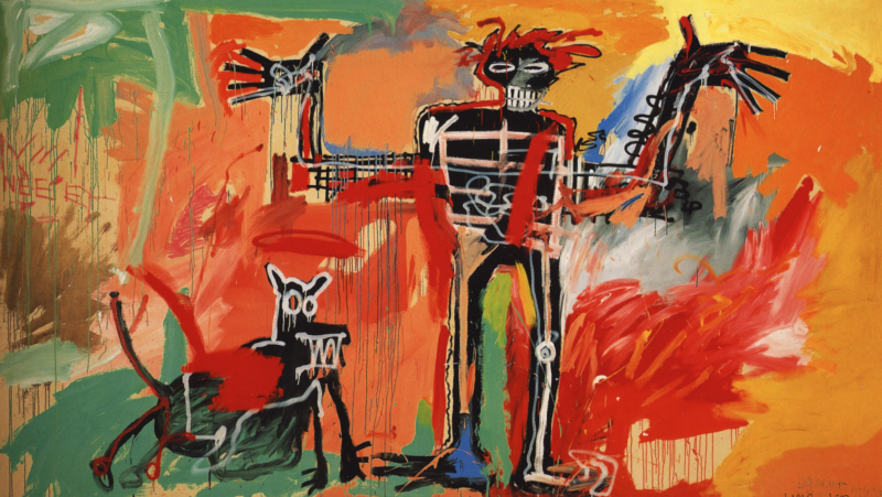 ”Boy and Dog in a Johnnypump”, 1982. Photo: Wikiart.org.