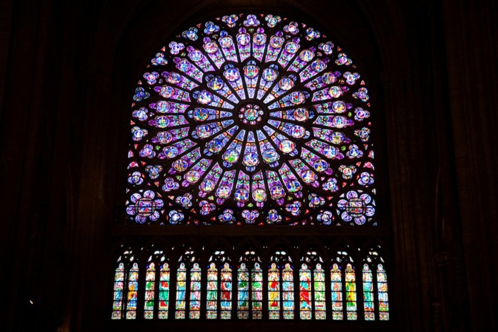 The rose window at Notre-Dame. Image: REUTERS/Charles Platiau via US News