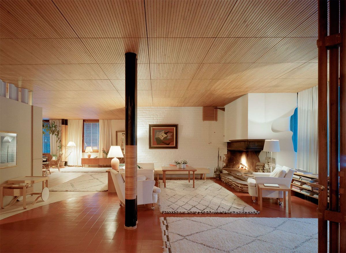Salon de la Villa Maeira, image ©aalvaraalto.fi