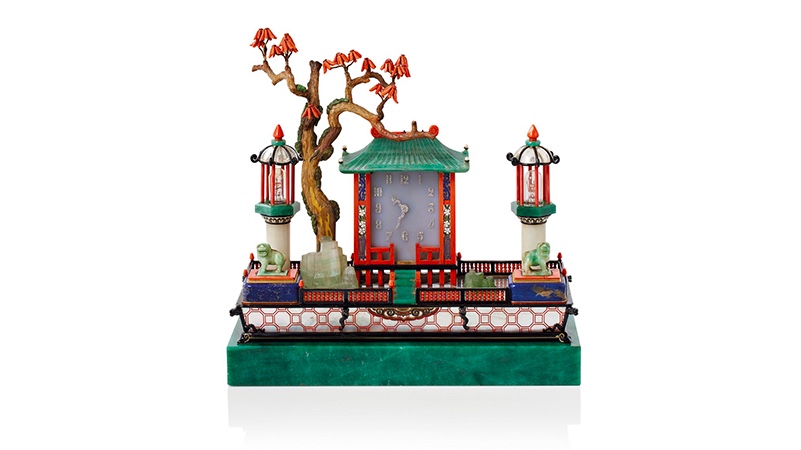 Für einige seiner luxuriösen Art déco-Dekorationen ließ sich Cartier vom seit Ende des 19. Jahrhunderts populären Japonismus inspirieren. Nécessaire de bureau, um 1926 | Foto: Christie's