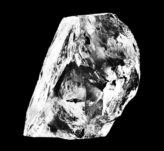 Le diamant Cullinan, non coupé
