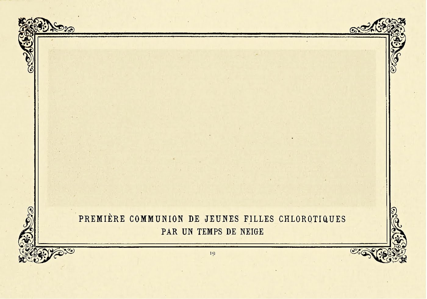 Alphonse Allais, ‘First Communion of Anaemic Young Girls In The Snow', 1883