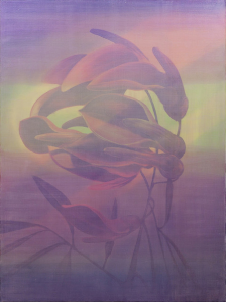 Edouard Wolton Pink Flamingo, 2016 Peinture 146 x 114 cm Galerie Les Filles du Calvaire