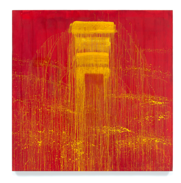 Pat Steir, Four Yellow/ Red Negative Waterfall, 1993