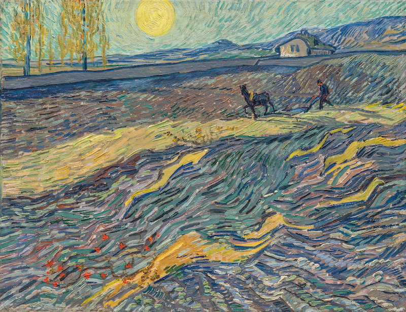 Vincent van Goghs Laboureur dans un champ. Bild Christie's