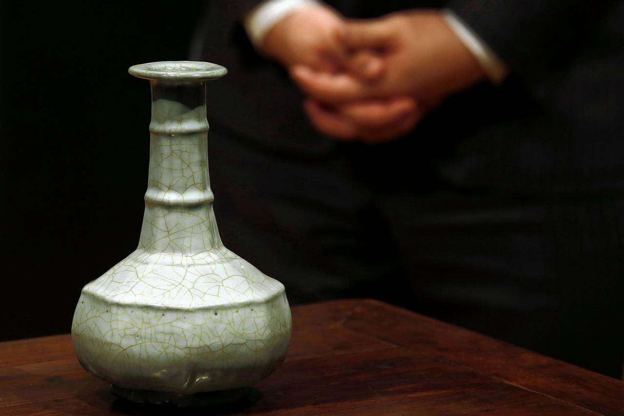 Vase de la dynastie Song vendue pour $14.7 par Sotheby's- Photo: wall street journal