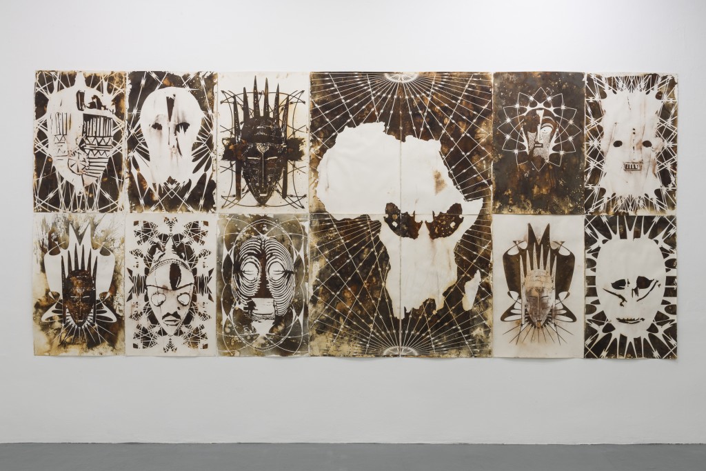 Kendell Geers, Drawings installation view, ADN Galería, 2016 ADN Galería