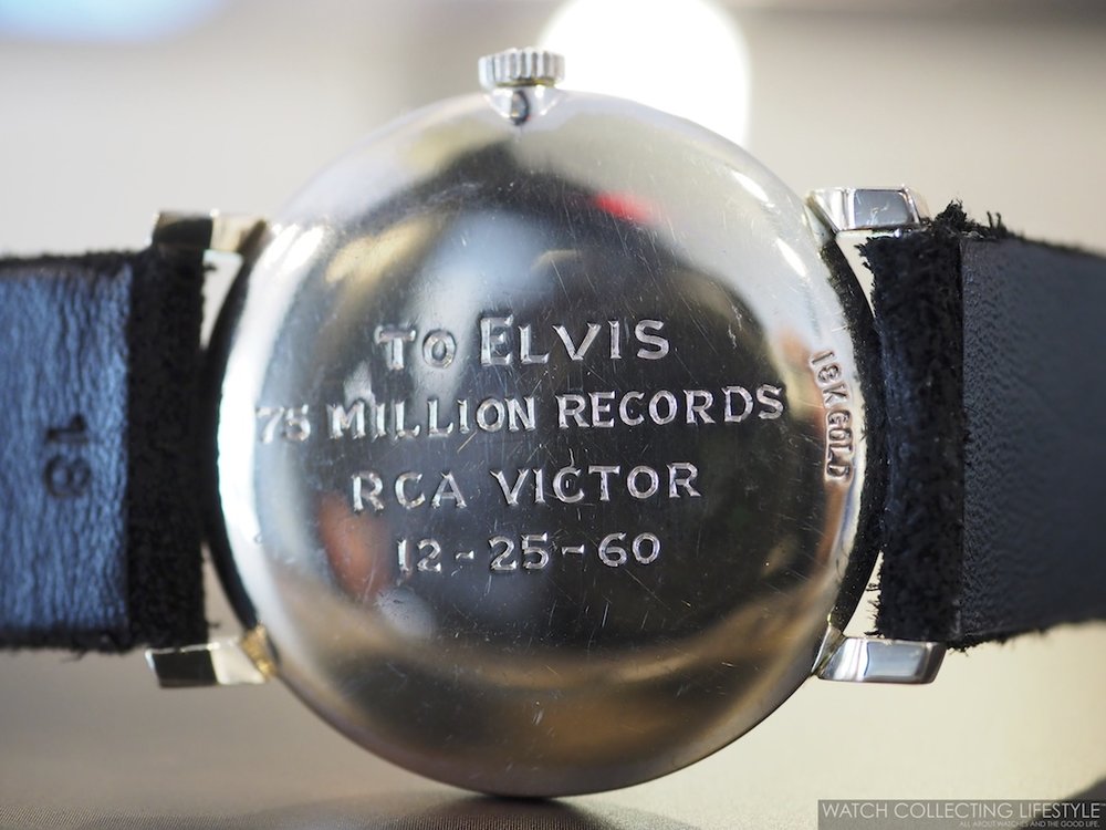 Eine Gravur erinnerte Elvis Presley daran, wofür er diese Uhr von Omega geschenkt bekommen hatte