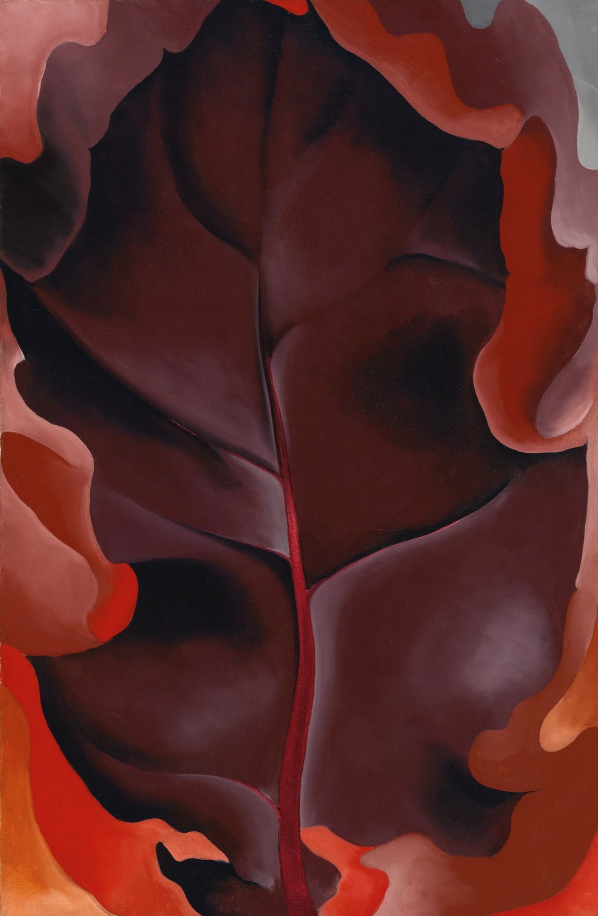 GEORGIA O'KEFFEE. “Autumn Leaf II” (1927).