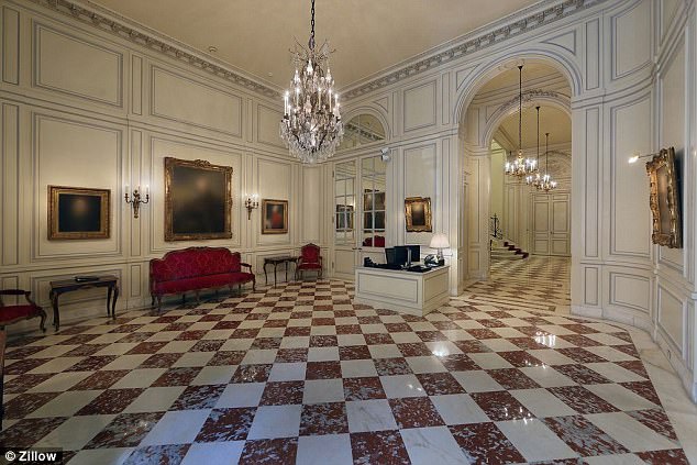 Inside the lavish townhouse that will house the Skarstedt Gallery. Photo: Zillow