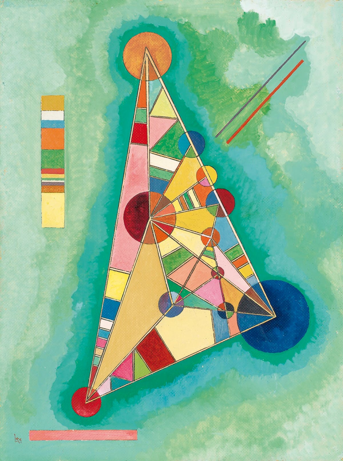 Bunt im Dreieck, 1927. Bild Sotheby's