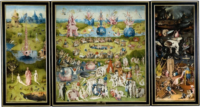 Hieronymus Bosch, Der Garten der Lüste, um 1500 | Abb. via Wikipedia