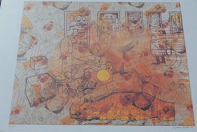 SIGMAR POLKE (1941-2010) - Ahnengalerie, 27/75, Farblithografie, handsigniert und datiert, 1995