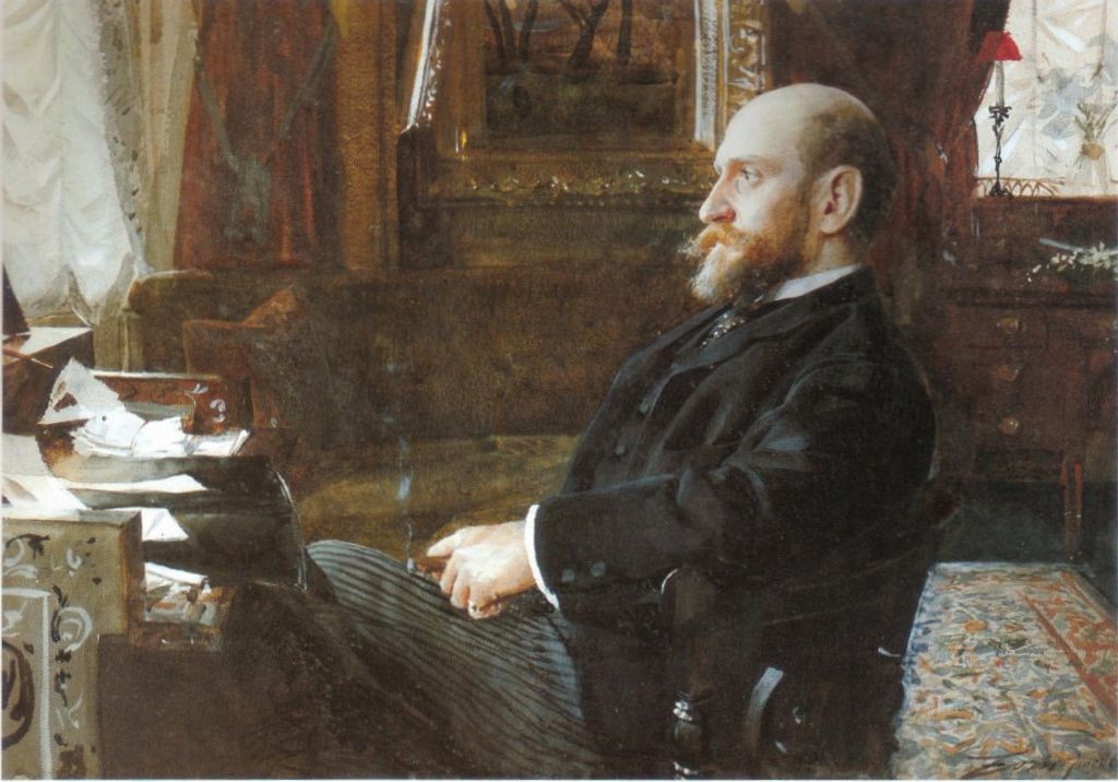 Porträtt av affärsmannen Ernest Cassel från 1886. Bild via Wiki Commons.