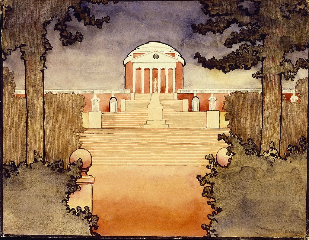 Georgia O'Keeffe, « Untitled » (Rotunda - Université de Virginia), 1912-1914, image via Wikipedia