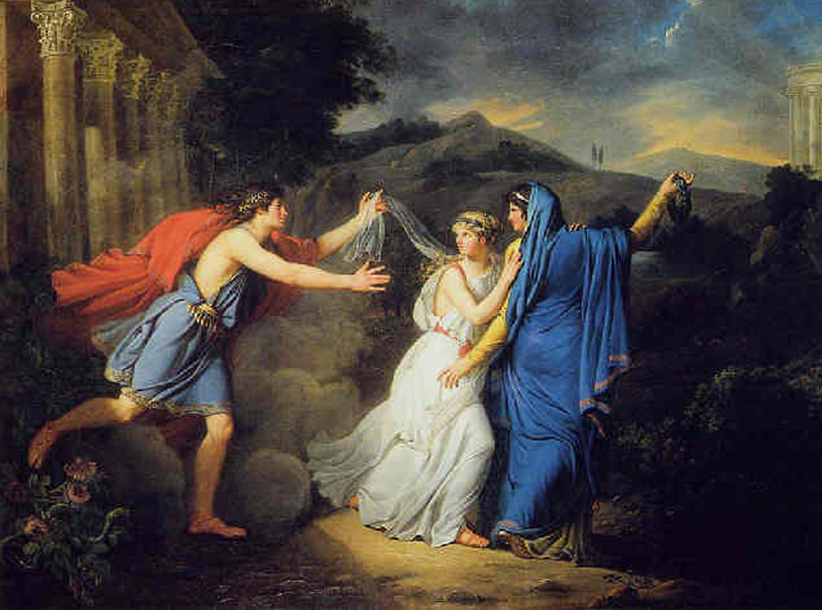 Marie-Guillemine de Laville-Leroux, L'innocence entre le Vice et la Vertu, image via Wikioo.org