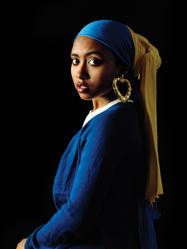 Awol Erizku, Girl with a Bamboo Earring, 2009 (譯:維梅爾,戴珍珠耳環的少女) 圖片: Artist and Hasted Kraeutler Gallery
