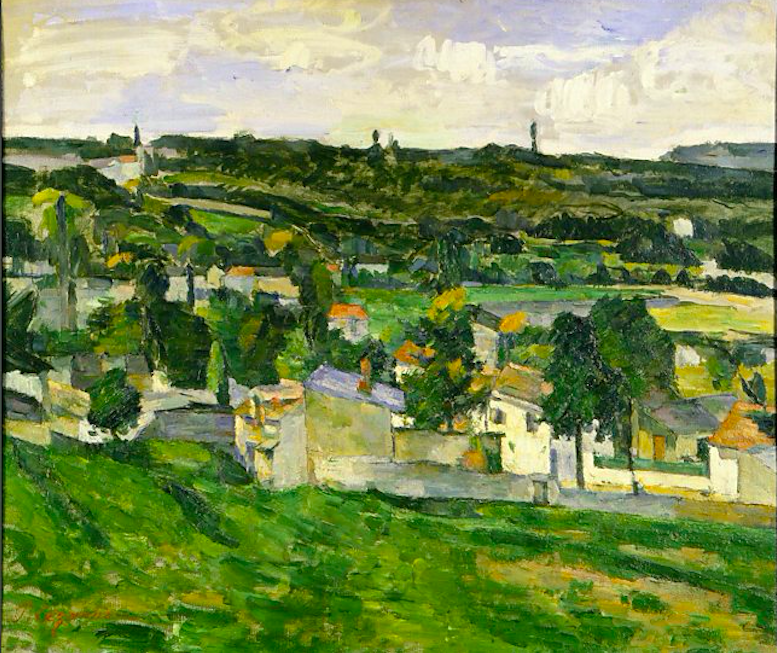 Veduta di Auvers-sur-Oise, Paul Cezanne. 1879-1882, olio su tela.